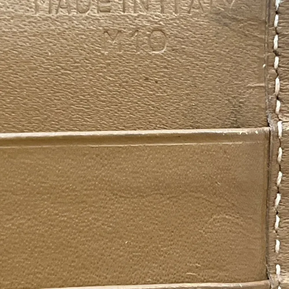 Vintage Celine Macadam Long Wallet Tan Leather & Canvas Made in Italy - Picture 7 of 15